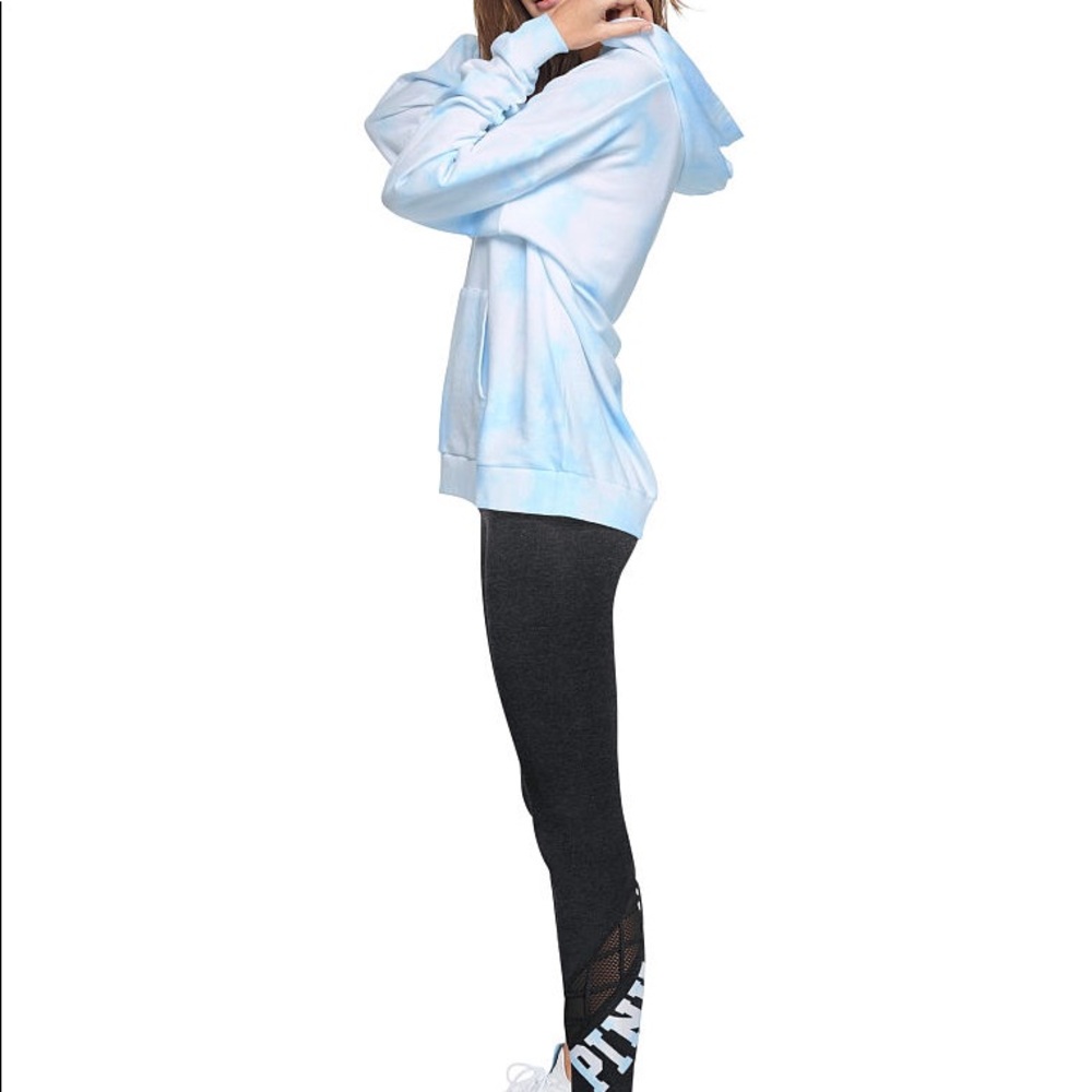 VS PINK TIE DYE PULLOVER TUNIC HOODIE NWT - Picture 2 of 5